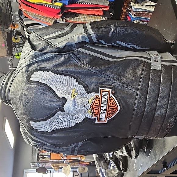 Mens Harley Davidson‎ leather jacket - Picture 2 of 2